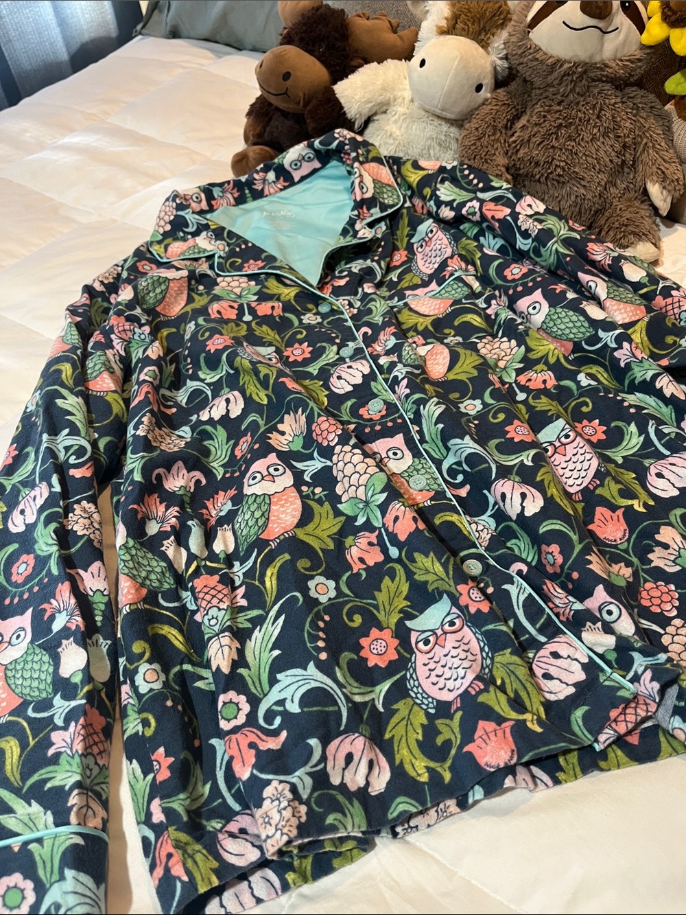 Nick and Nora Owl Pajama Top